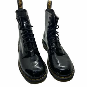 Dr. Martens Women's Black Patent Leather Lace Up Ankle Combat Boots size 7